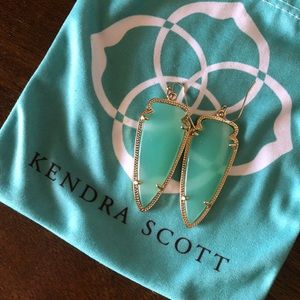 Kendra Scott sea foam green earrings